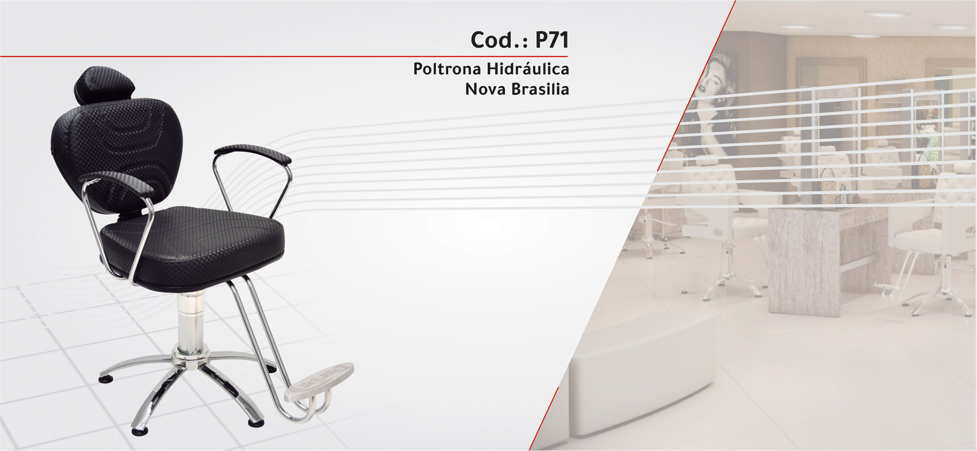 P71 - Poltrona Hidráulica Nova Brasília