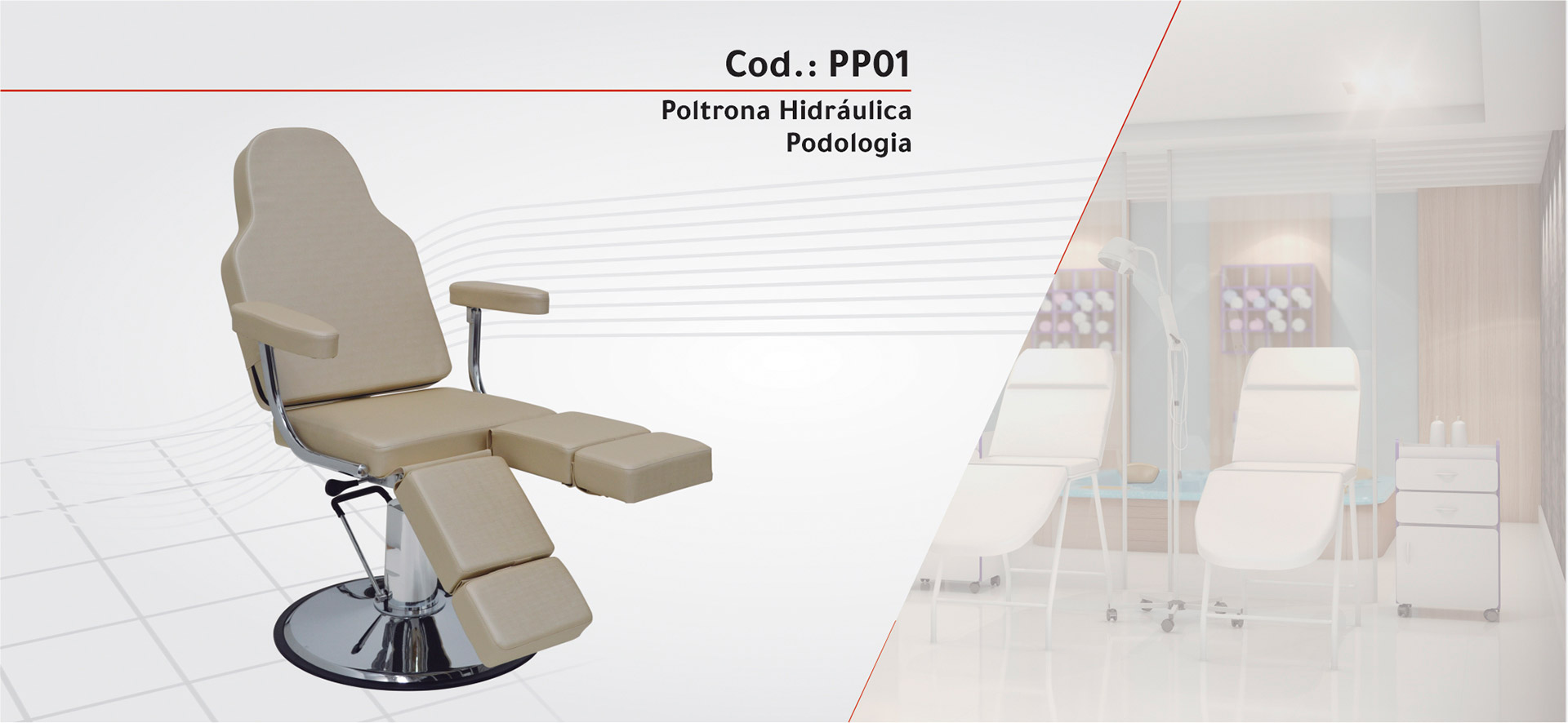 PP01 - Poltrona Hidráulica Podologia