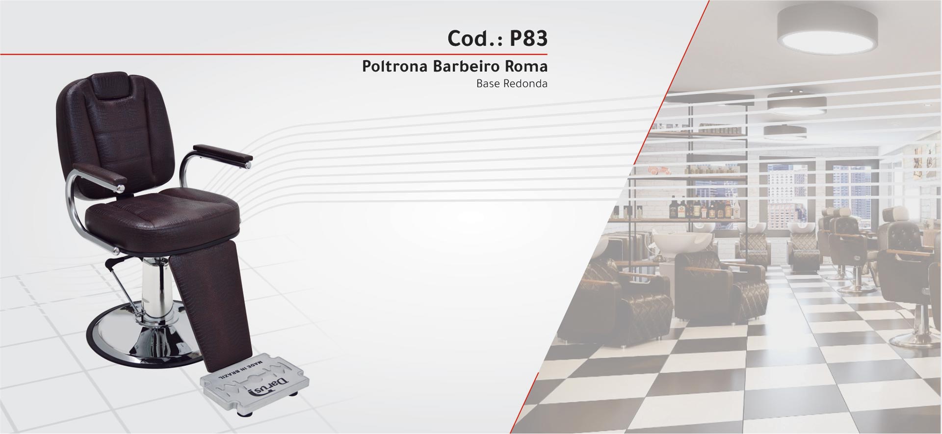 Poltrona Barbeiro Turim / Cobre / Darus Design 